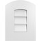 Ekena Millwork Arch Top Surface Mount PVC Gable Vent: Functional, w/ 3-1/2"W x 1"P Standard Frame, 12"W x 16"H GVPAR12X1601SF - alternate 1